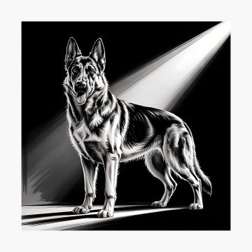 Wolf dog Photographic Print